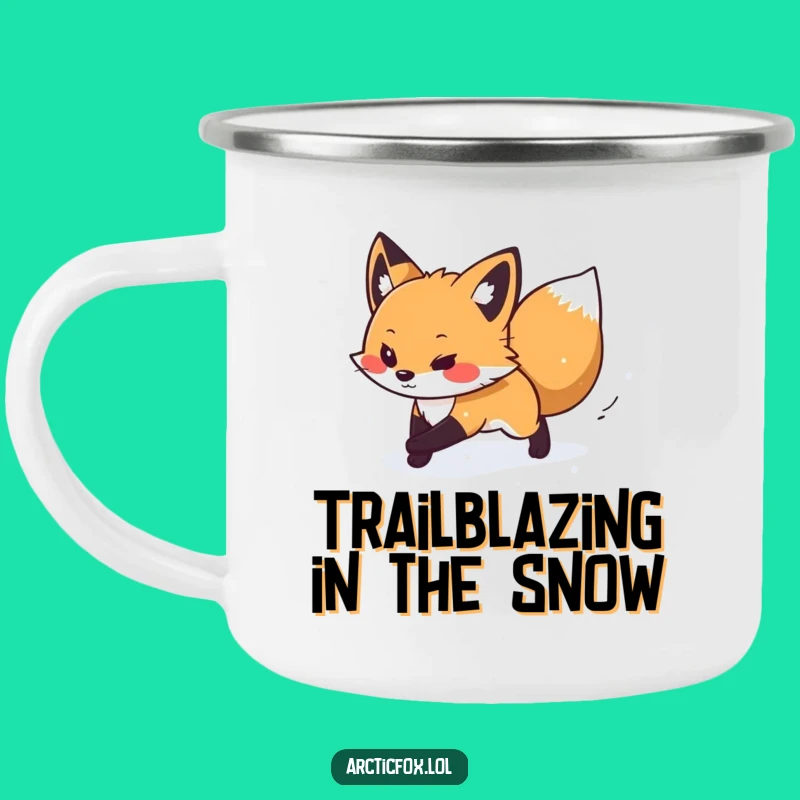 Funny Arctic Fox Explorer Mug - Durable Winter Drinkware, Excellent Funny Gift