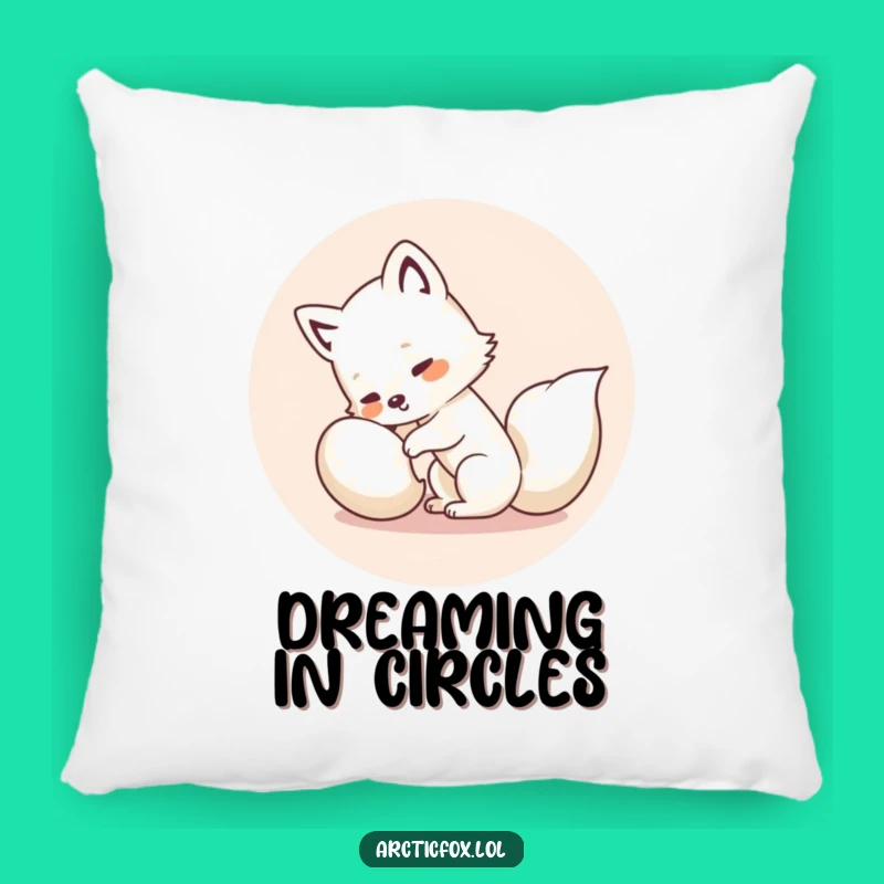Soft Funny Kawaii Arctic Fox Pillow - Comfy & Hilarious Cushion, Great Funny Gift