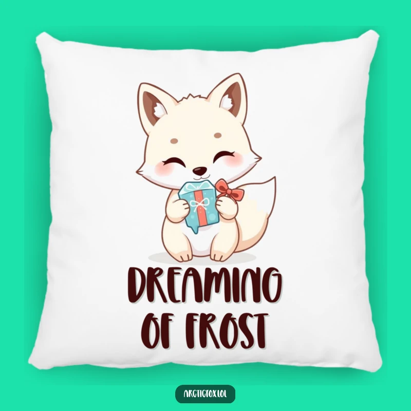 Soft Funny Kawaii Arctic Fox Pillow - Comfy & Hilarious Gift Cushion, Great Funny Gift