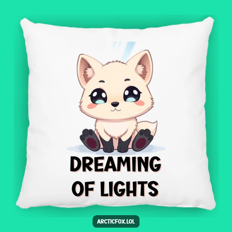 Funny Aurora Arctic Fox Pillow - Magical Comfort Accent
