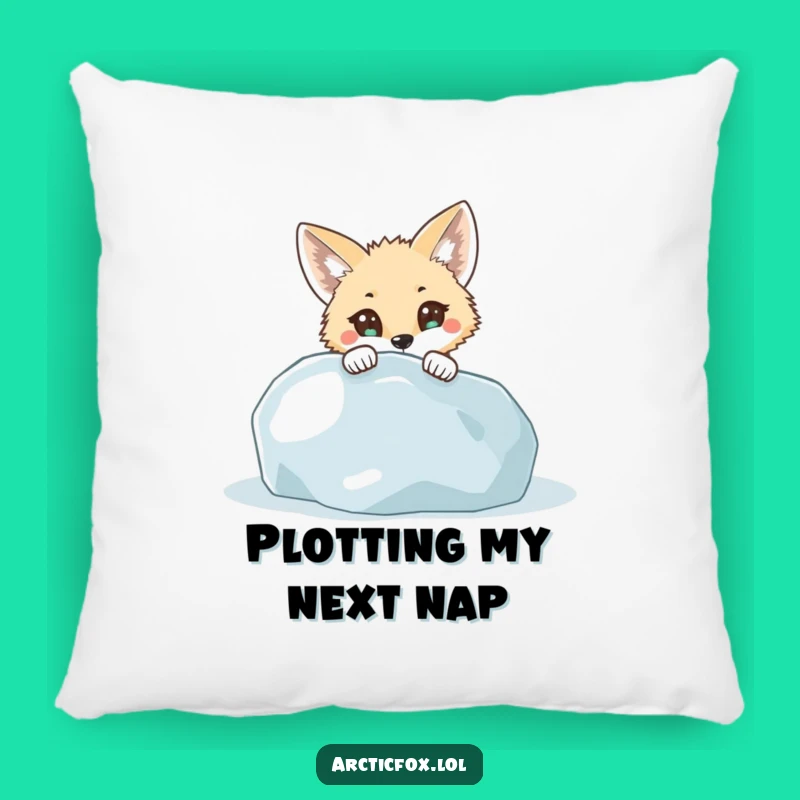 Funny Curious Fox Pillow - Cozy and Hilarious Accent for Your Sofa