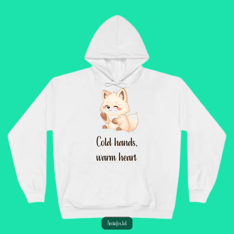 Funny Fox Hoodie: Arctic Snow Comfort Wear, Great Winter Gift