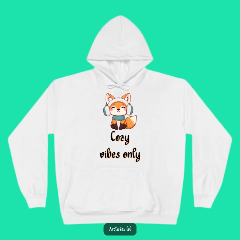 Funny Content Fox Hoodie: Stay Warm and Cozy with This Hilarious Earmuff Fox