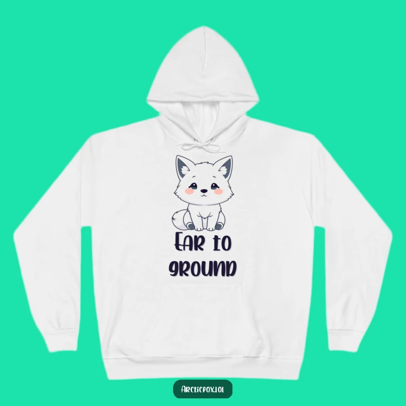 Funny Kawaii Arctic Fox Hoodie: Cozy & Cute Hilarious Gift for Warm, Attentive Hearts!