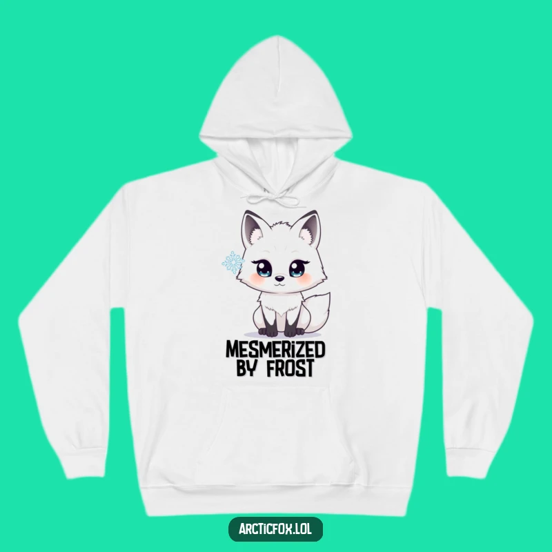 Funny Arctic Fox Snowflake Hoodie - Cozy & Enchanting Winter Fox Wear