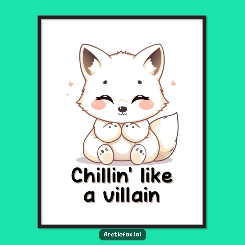 Cozy Arctic Fox Art Free Printable Downloadable Decor for a Happy Home