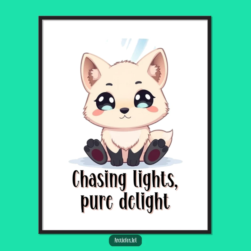 Free Printable Wall Art: Aurora Fox Wonder, Funny Downloadable Decor