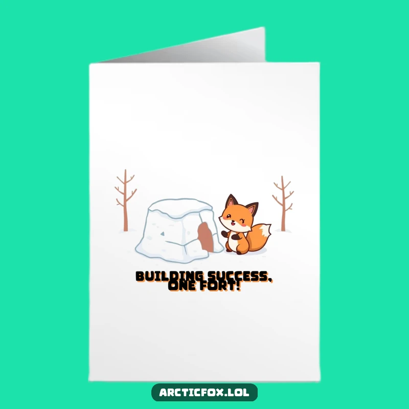 Free Printable Congrats Card: Wobbly Success, Funny Downloadable Gift