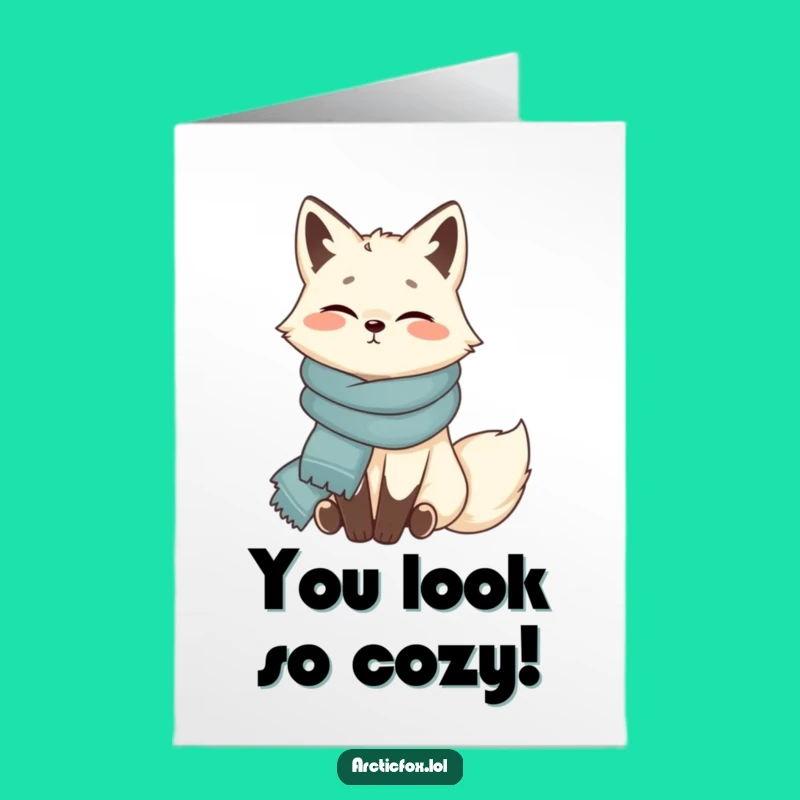 Free Printable Congrats Card: Cozy Fox Celebrates Your Success!