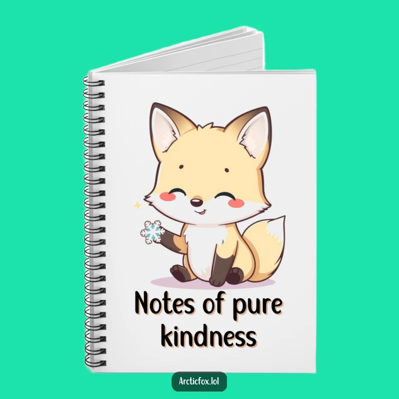 Funny Arctic Fox Friendship Journal - Lined Notebook for Kind Thoughts, Perfect Funny Gift