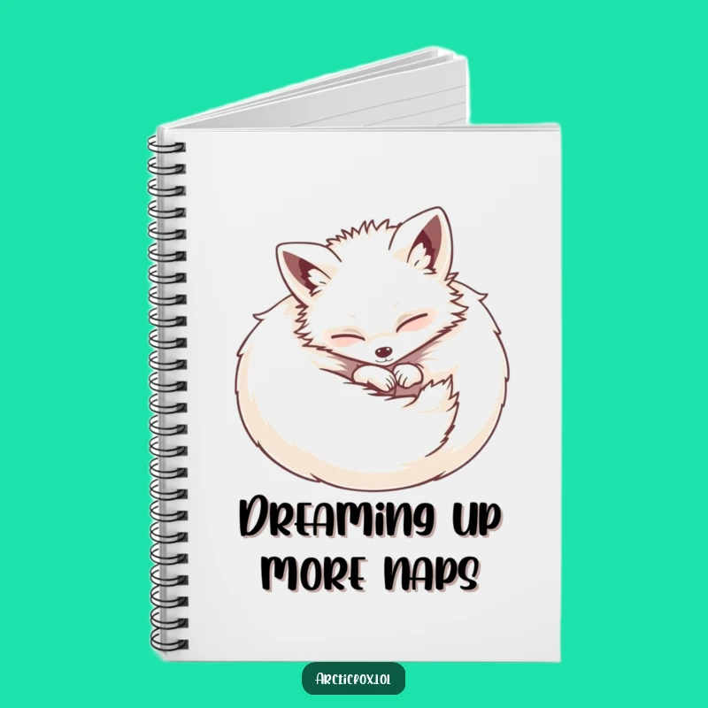 Funny Cozy Fox Notebook: Contented Ball Journal, Cute Gift