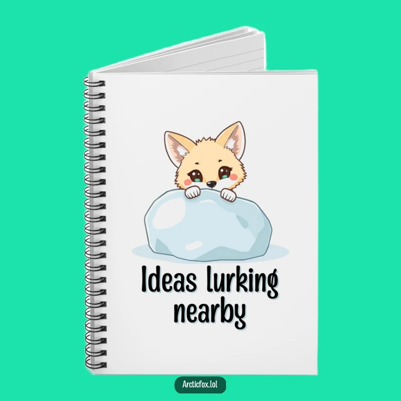 Funny Curious Fox Notebook - Jot Down Ideas with Humorous Flair