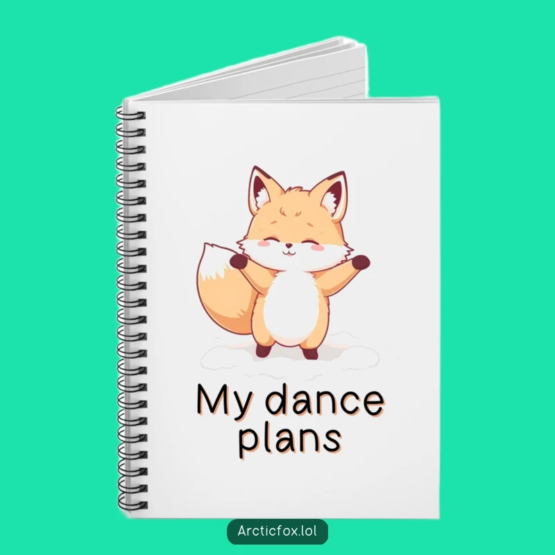 Funny Dancing Fox Notebook: Jot Down Your Groovy Ideas