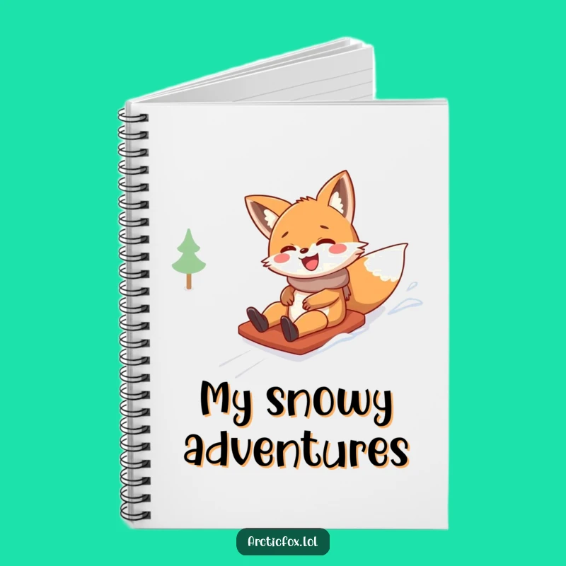 Funny Fox Sliding Notebook: Jot Down Laughs and Ideas