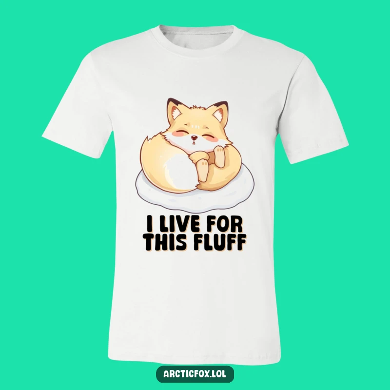Funny Arctic Fox Snow Roll T-Shirt - Hilarious Winter Animal Tee for Fun Lovers