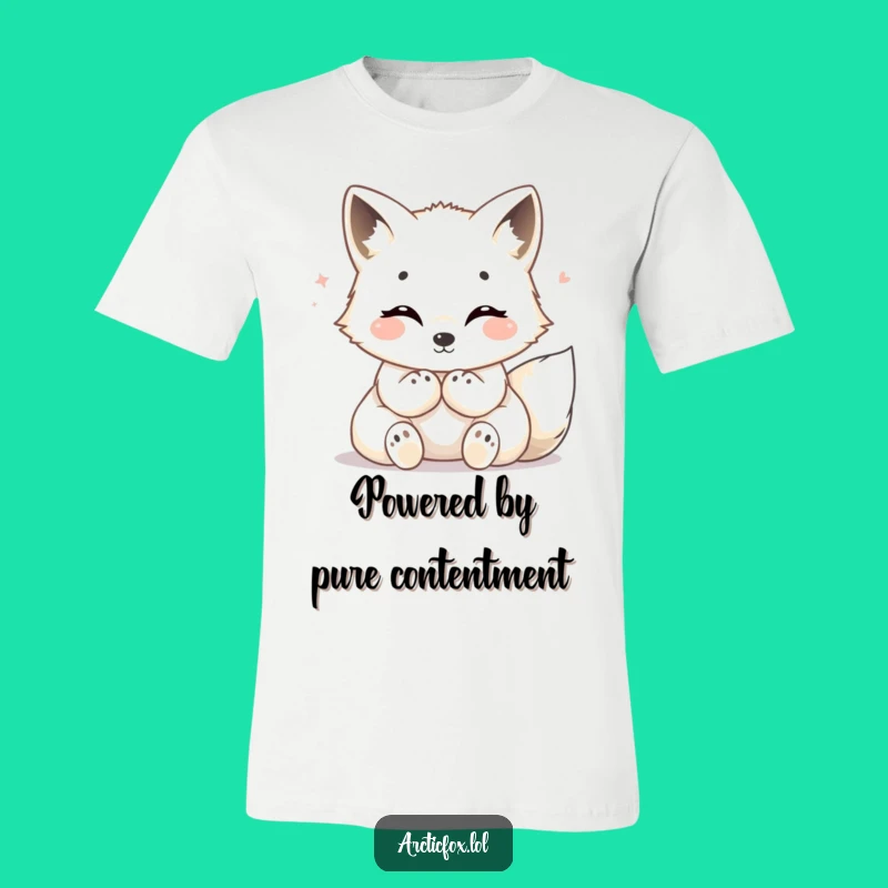 Funny Cozy Arctic Fox T-Shirt - Wear Your Happiness with this Warm Tee