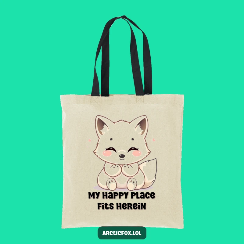 Funny Cozy Arctic Fox Tote Bag - Carry Comfort and Happiness Everywhere